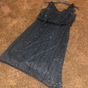 Adriana Papell sequen cocktail dress